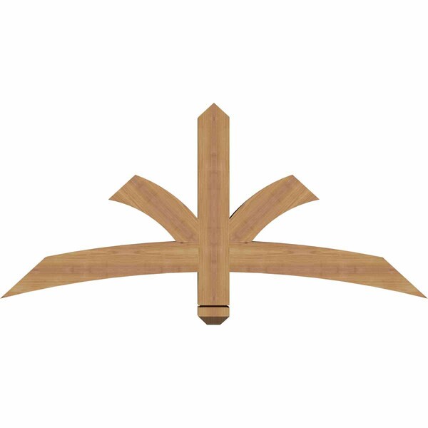 Ekena Millwork Davenport Timber Gable Bracket, Western Red Cedar, 48"W x 22"H x 3 1/2"D x 3 1/2"F, 11/12 Pitch GBW048X22X0404DAV00SWR - main